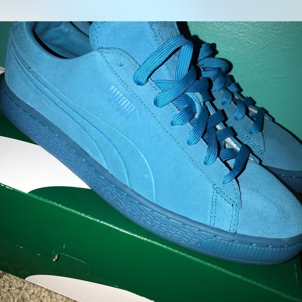 Puma Vibrant Blue Suede Shoes